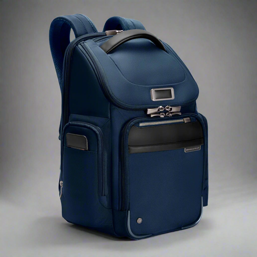 Briggs & Riley @WORK Medium Widemouth RFID Laptop Backpack (Free Monogram)- KK527 Navy