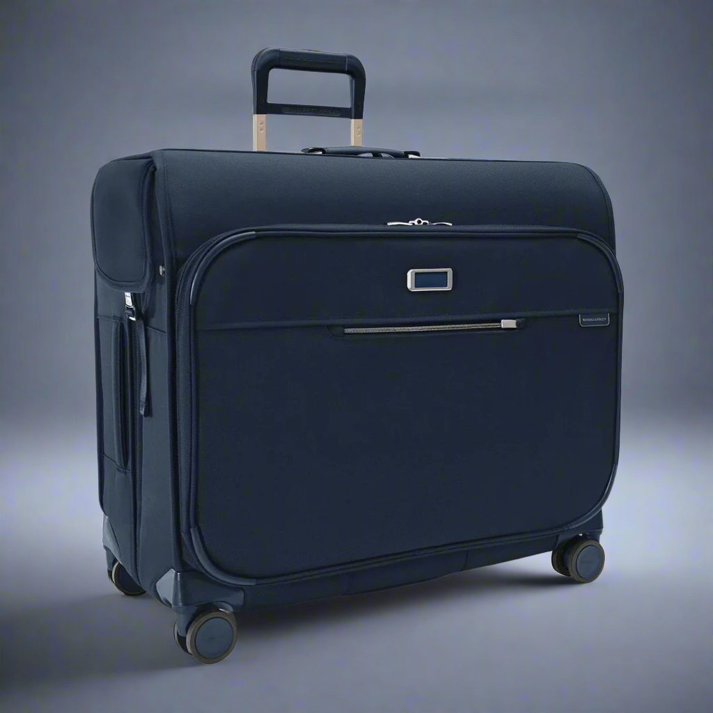 Briggs & Riley Baseline Deluxe Wardrobe Softside Spinner Hangable Garment Bag (Free Monogram)- BLU177SP Navy
