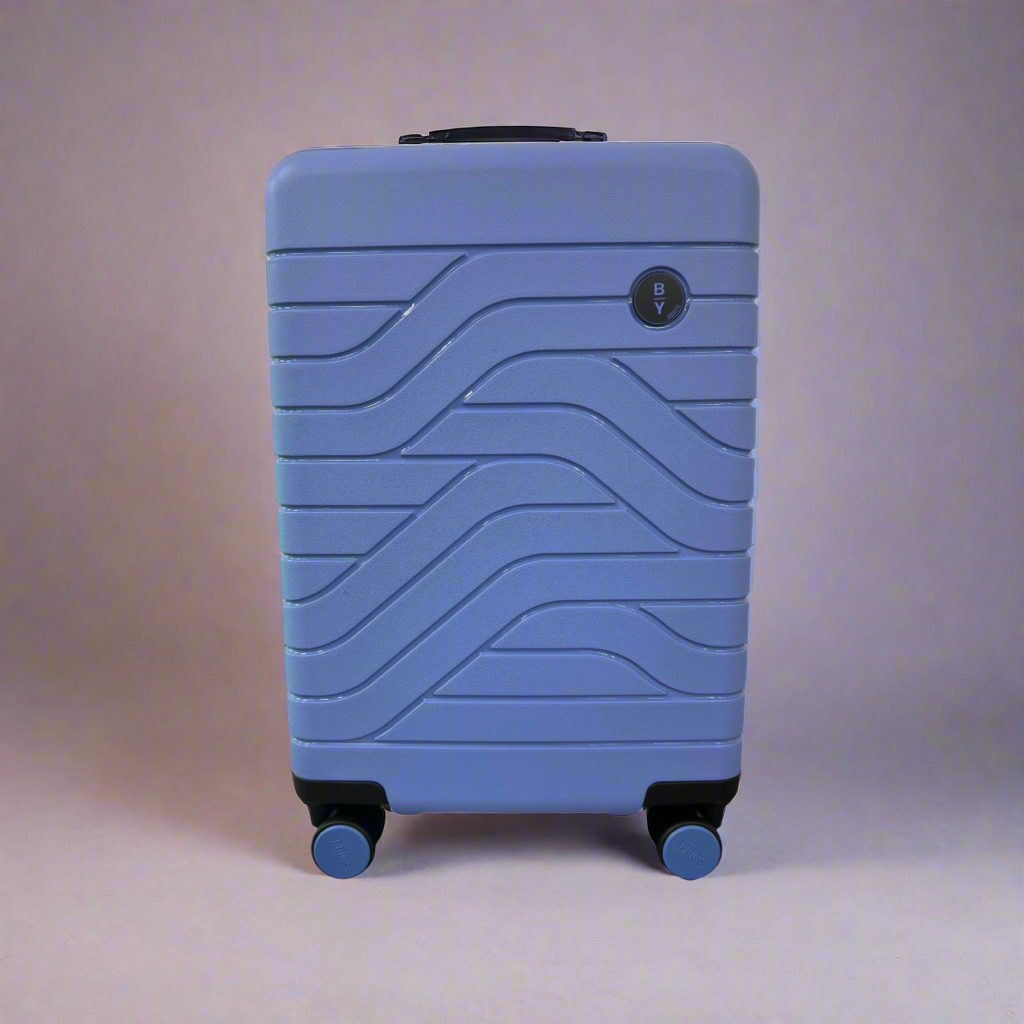 Bric's Ulisse 30" Large Checked Hardsided Expandable Spinner Grey Blue
