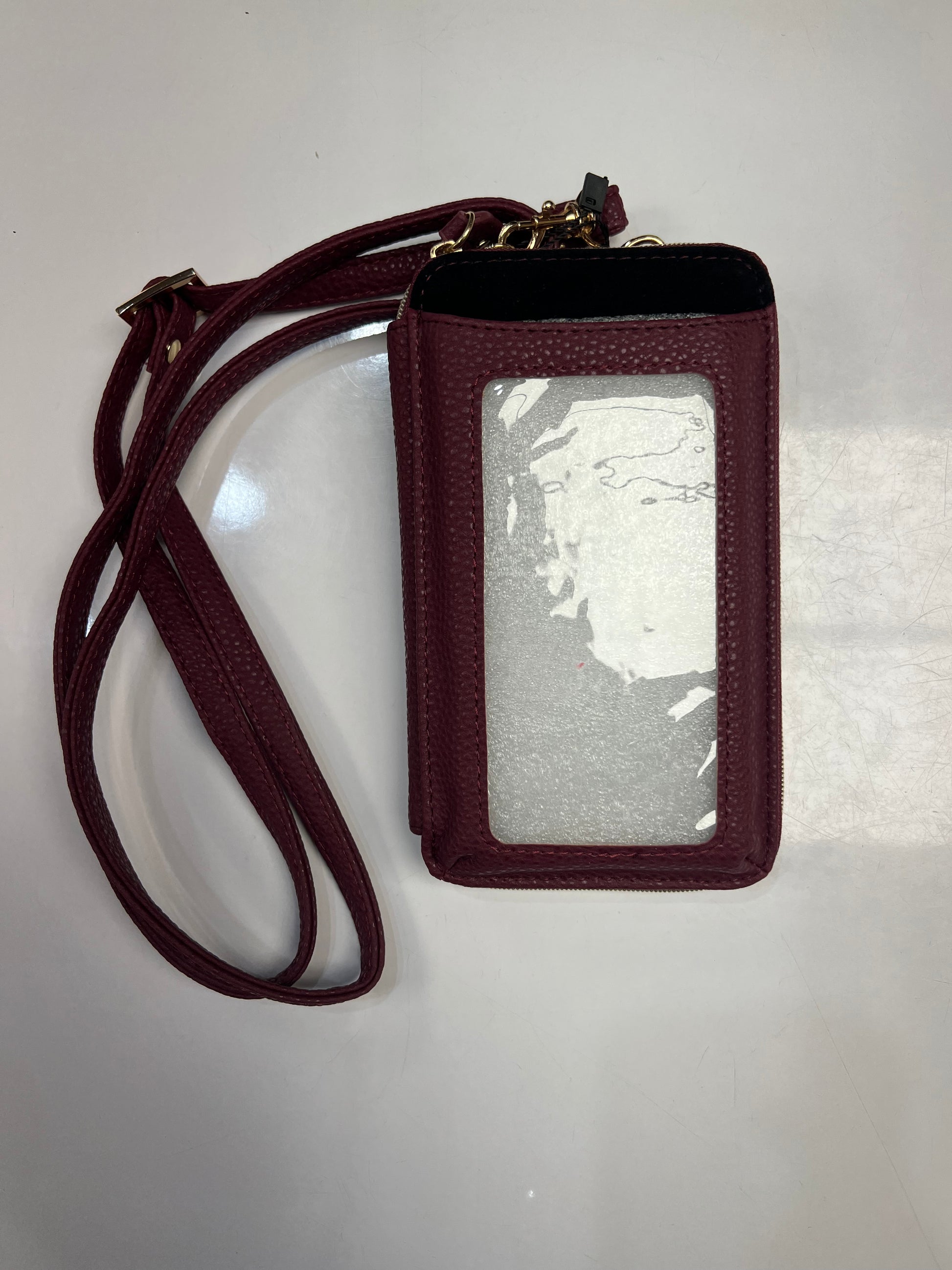 Julia Buxton Vegan Faux Leather RFID Everywhere Crossbody Cellphone Wallet Bag