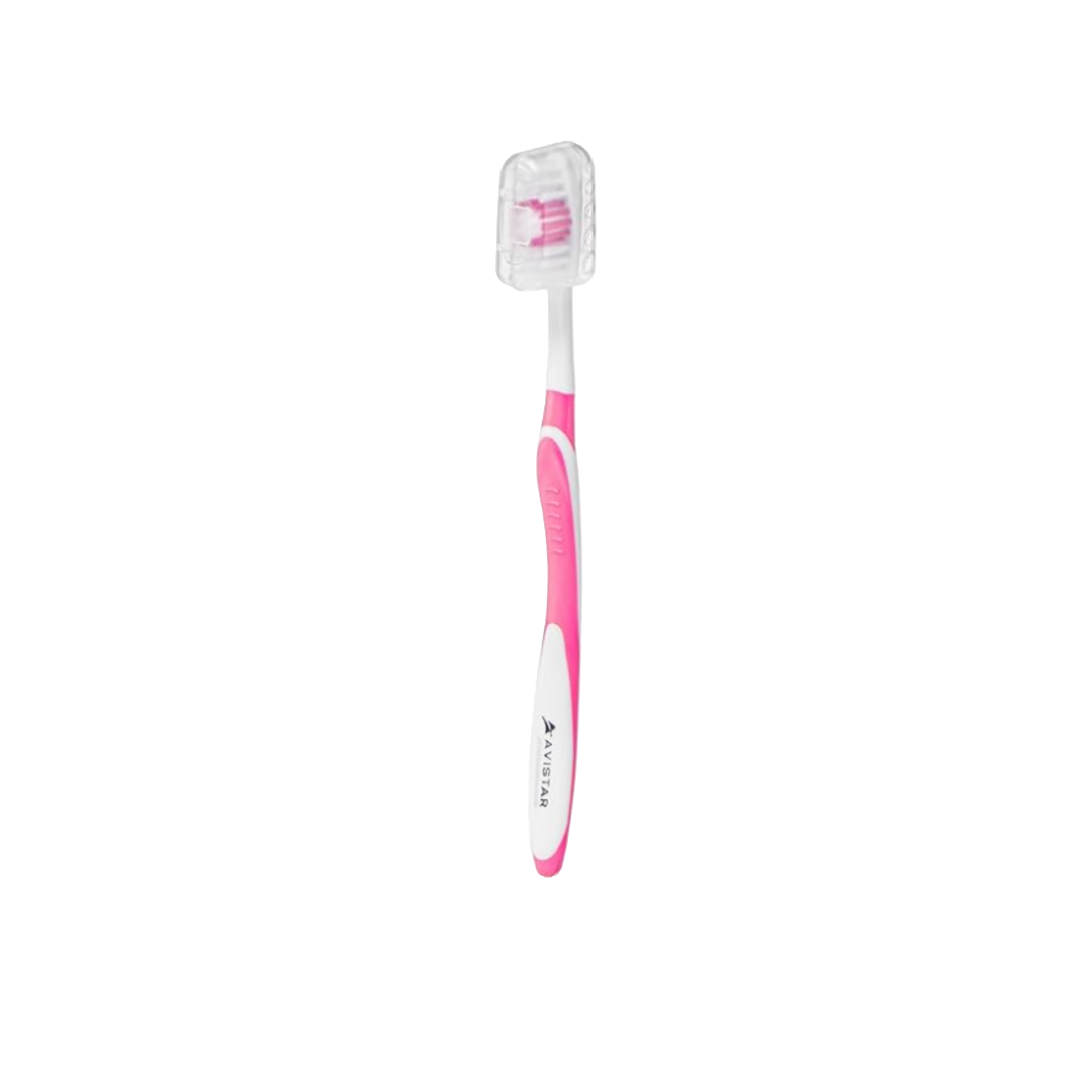 One Avistar Toothbrush + Cover Pink