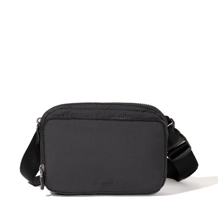 Baggallini Modern RFID Belt Bag Sling Black Puff