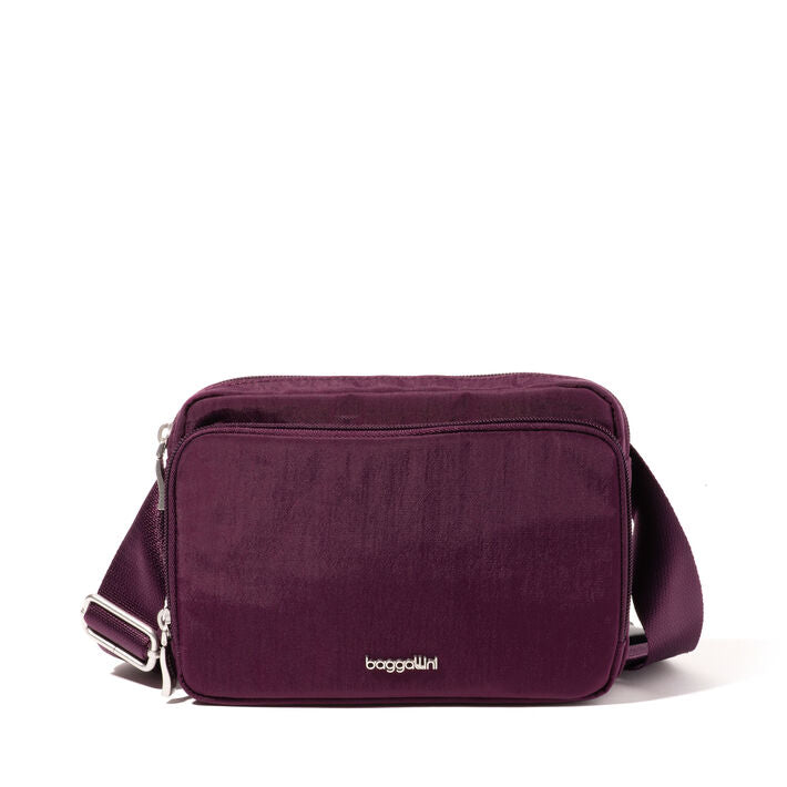 Baggallini Modern RFID Belt Bag Sling Mulberry