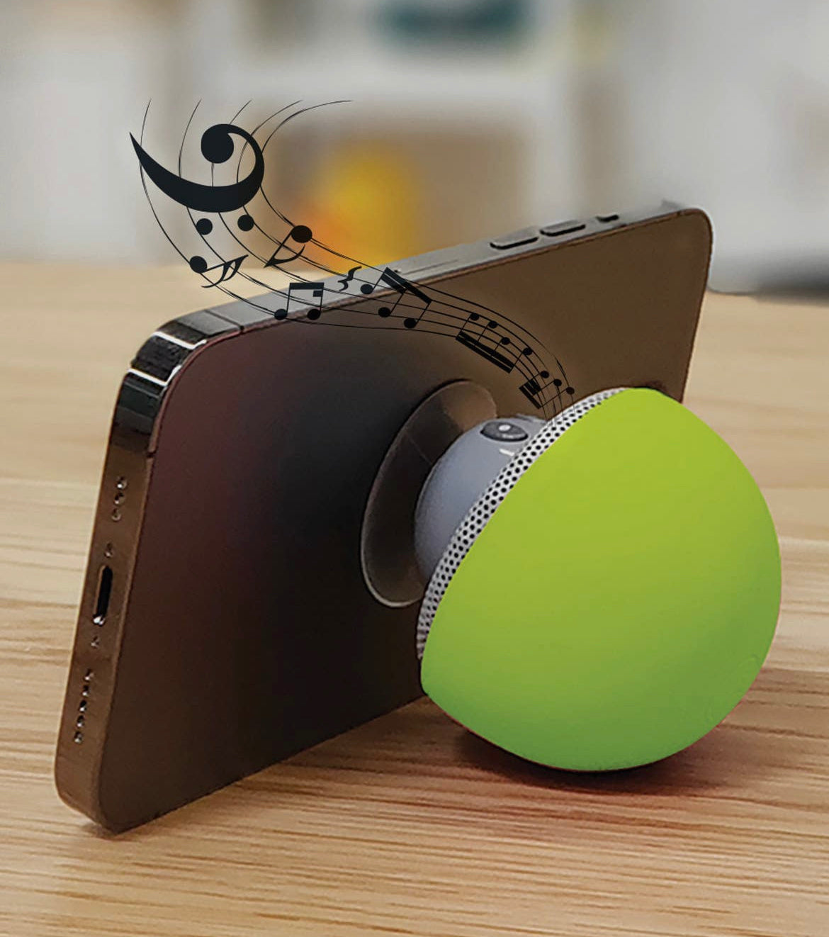DM Merchandising - Modern Monkey® Shake Your Shiitake Mini Rechargeable Bluetooth Speaker/Phone Stand