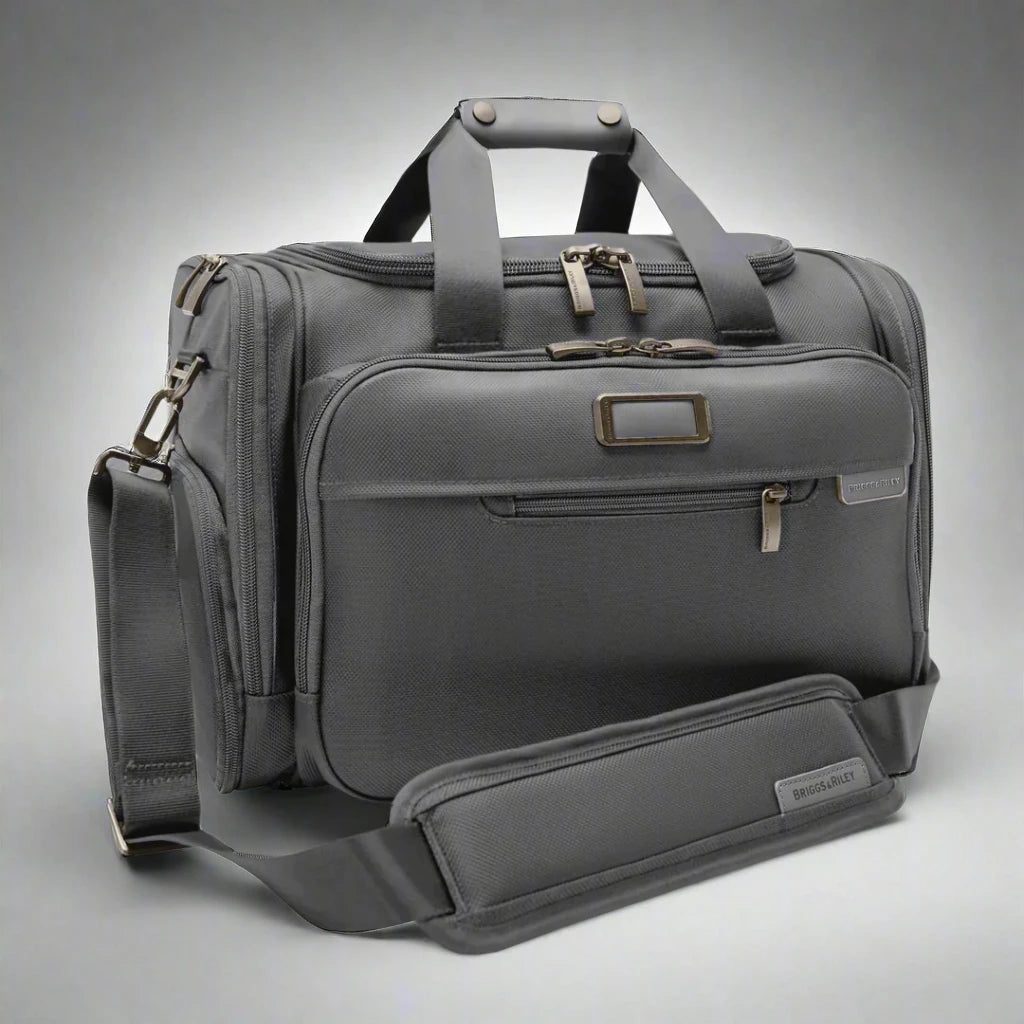 Briggs & Riley Baseline Carry-On Underseat Duffle (Free Monogram)- BL221 Steel Gray