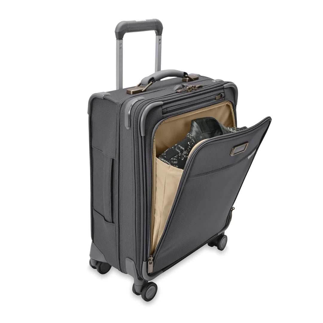 Briggs & Riley Baseline 21" Global Softside Carry-On Spinner with Suiter (Free Monogram)- BLU121CXSPW