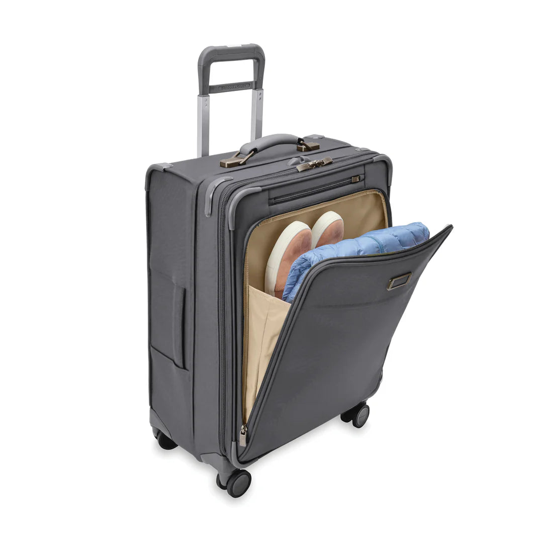 Briggs & Riley Baseline 26” Medium Softside Expandable Spinner with Suiter (Free Monogram)- BLU126CXSP