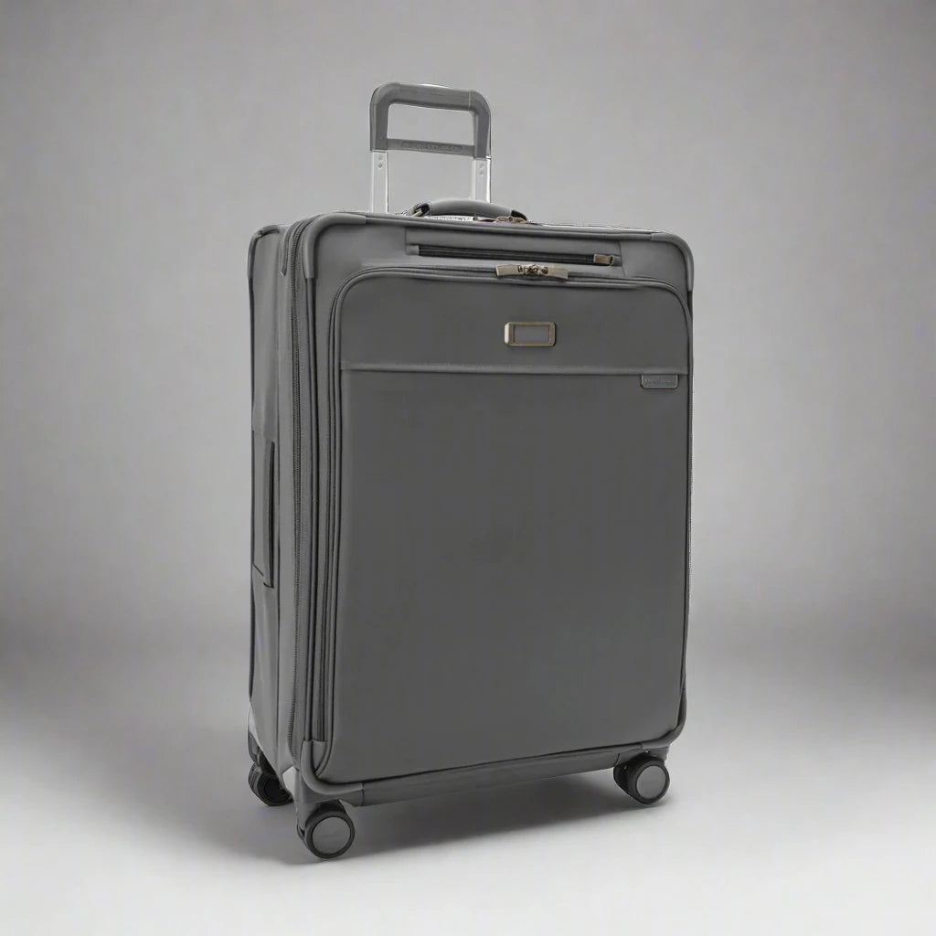Briggs & Riley Baseline 29” Softside Expandable Spinner with Suiter (Free Monogram)- BLU129CXSP Steel Gray
