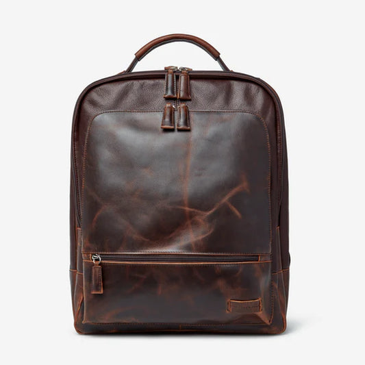 Osgoode Marley Leather Byron RFID Backpack- 4044 Espresso