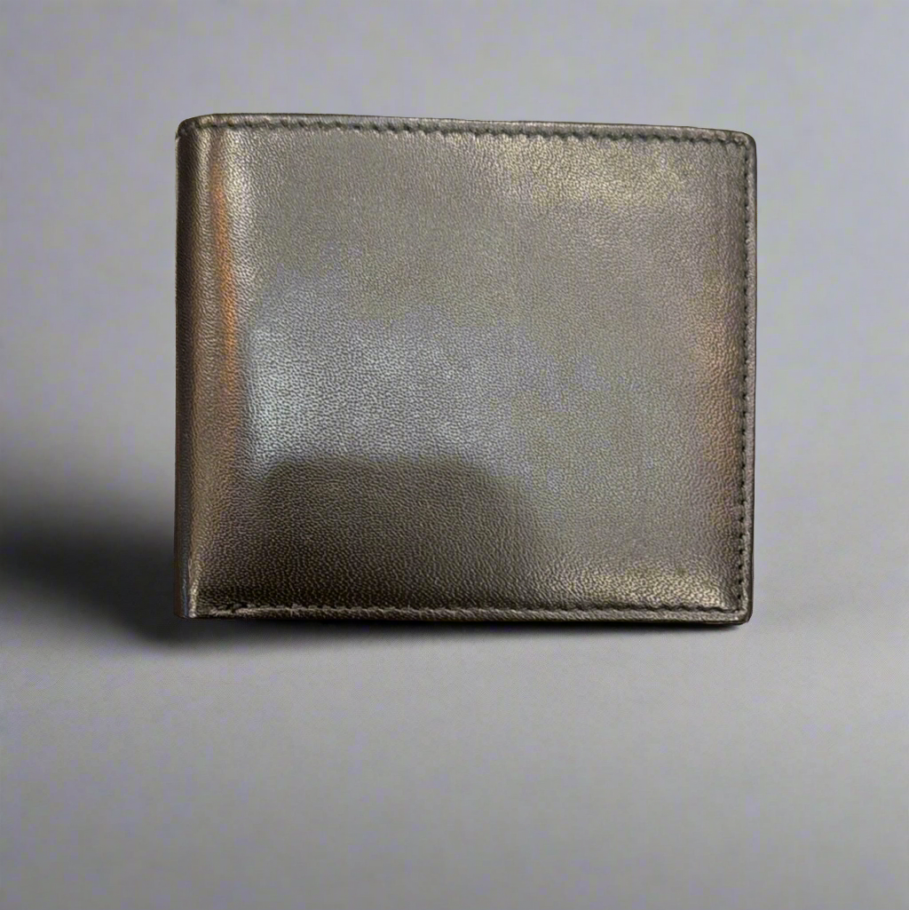 DK Leather RFID Bifold Wallet Black