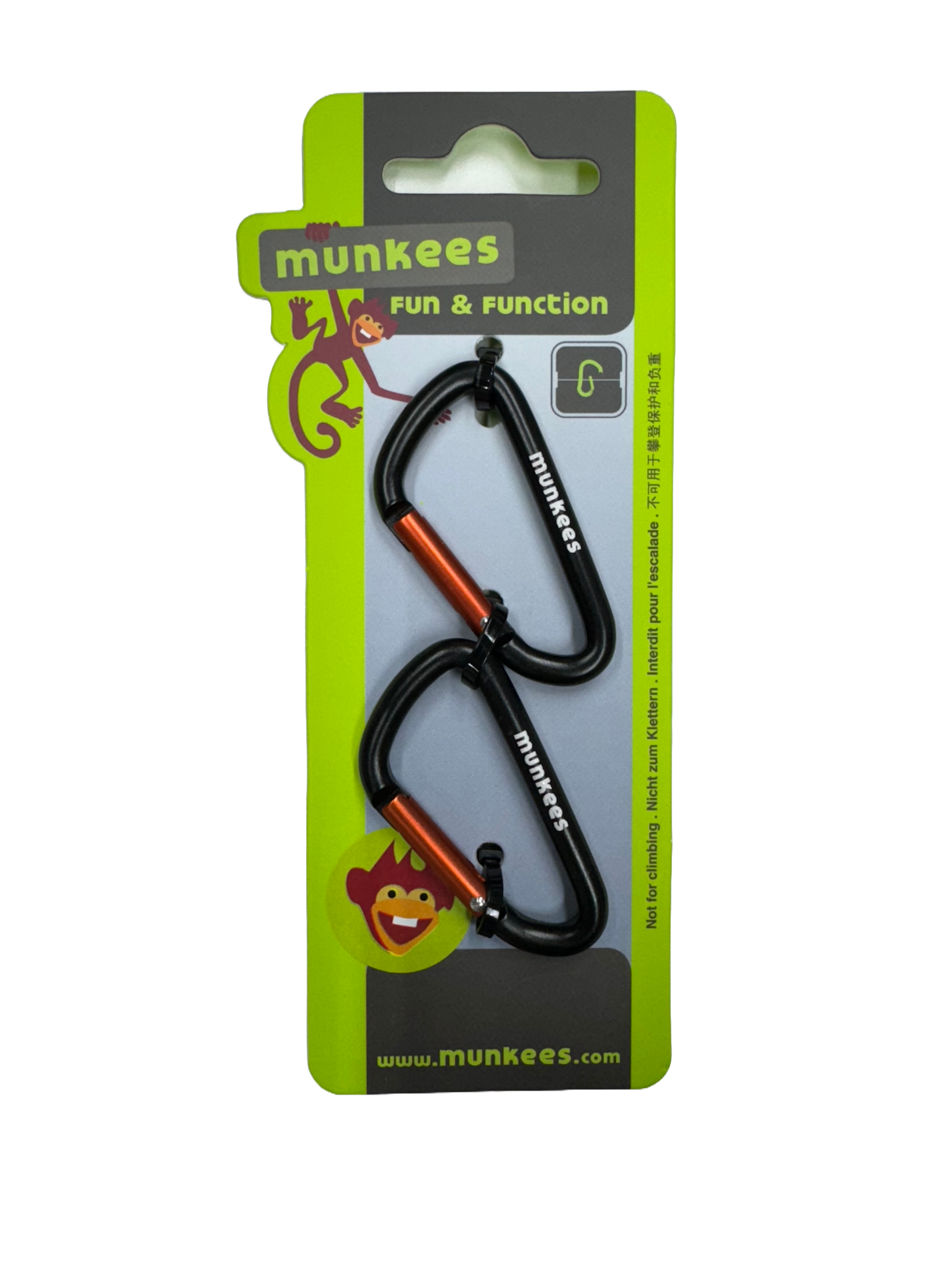 AceCamp D Mini Carabiner 5 X 5 mm - 2 Pack- $8 Black