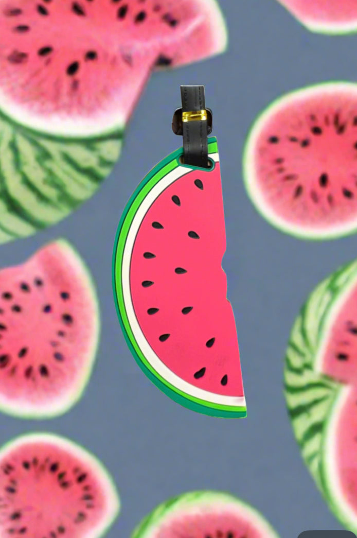 Silicone Luggage Tag- Watermelon Slice- $3.00