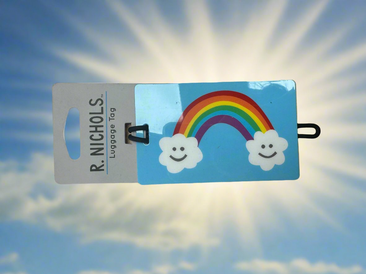 R. NICHOLS Placard Luggage Tag Rainbow