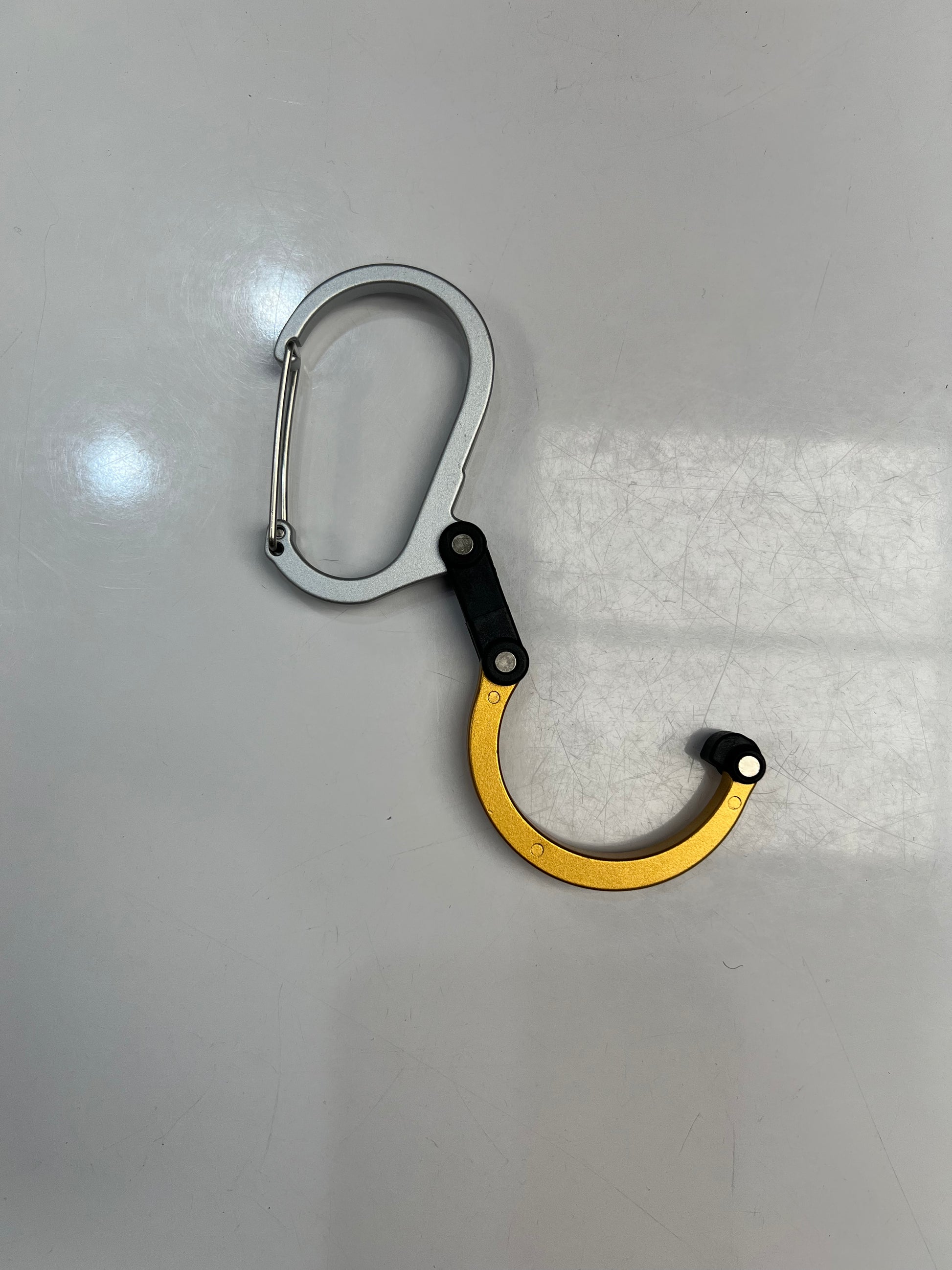 Aluminum Carabiner Clip with Rotating Hook