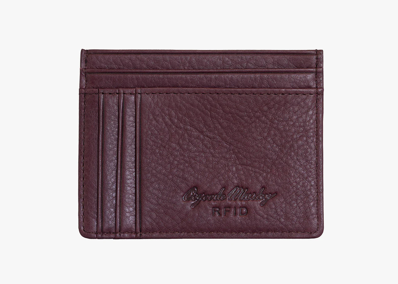 Osgoode Marley Leather RFID Front Pocket Card Wallet- 1258 Mulberry