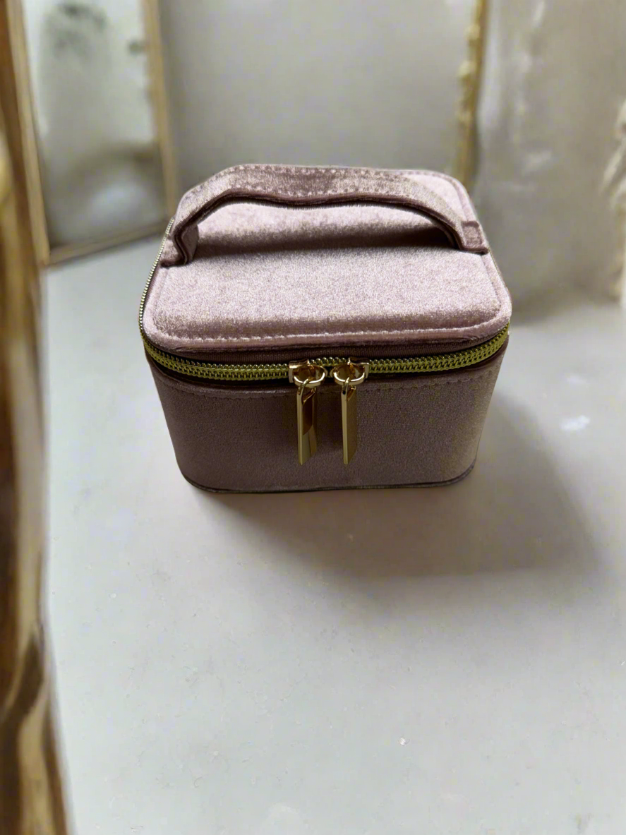 Velvet Jewelry Organizer Box- $25 Pink