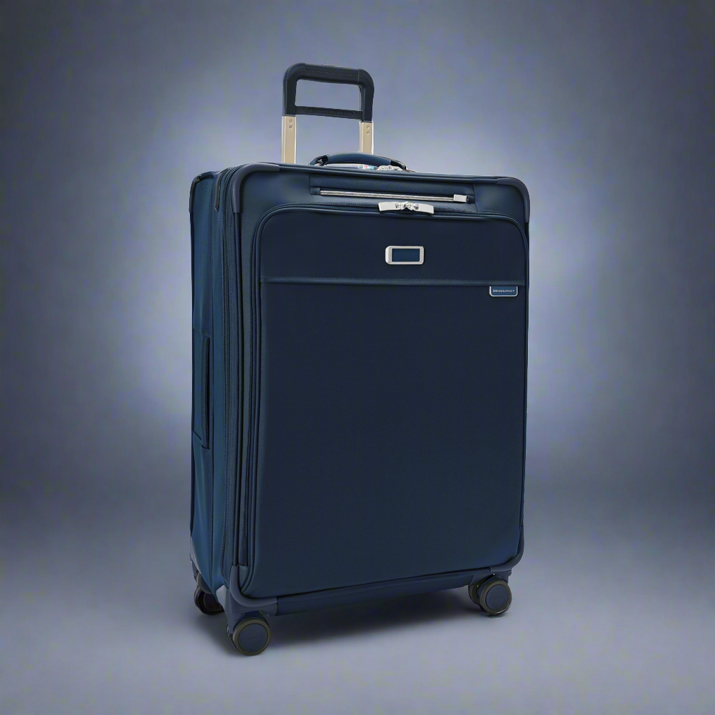 Briggs & Riley Baseline 29” Softside Expandable Spinner with Suiter (Free Monogram)- BLU129CXSP Navy