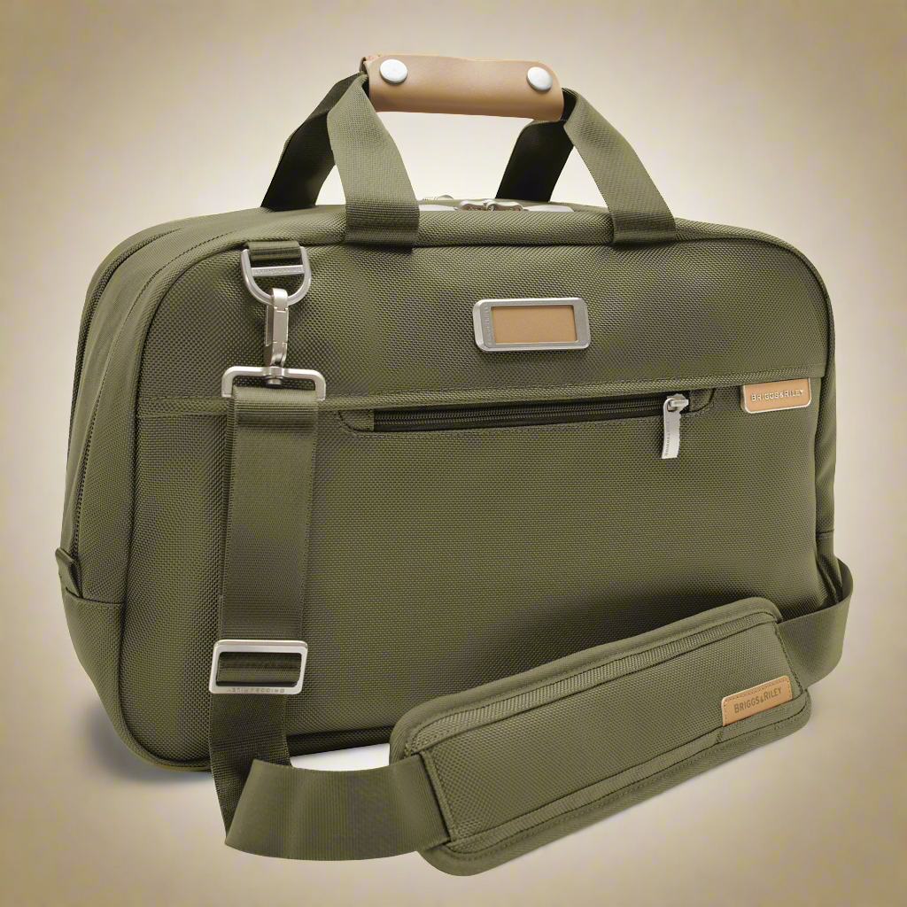Briggs & Riley Baseline Carry-On Executive Travel Duffle (Free Monogram)- BL280 Olive