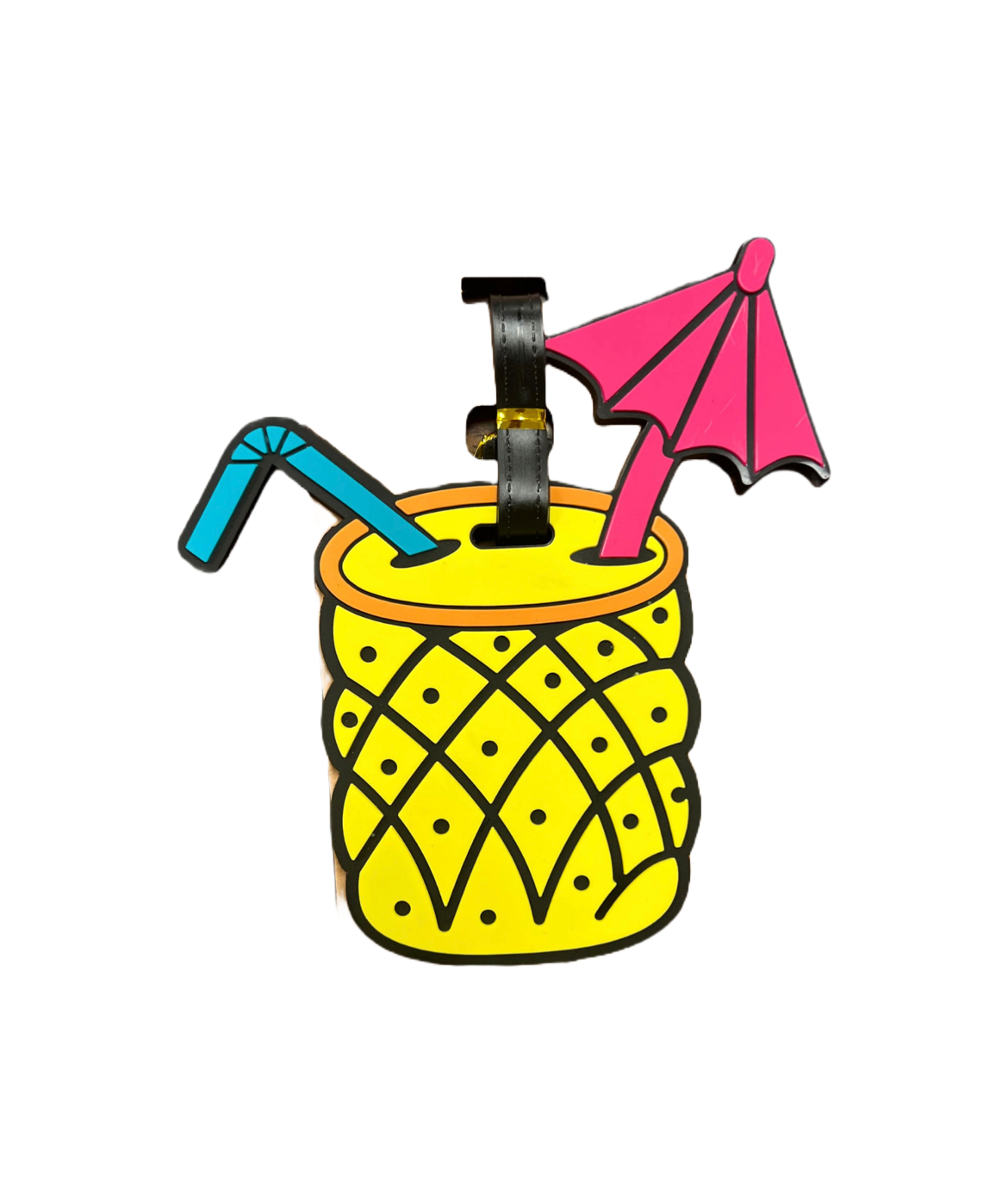 Silicone Luggage Tag- Pineapple Drink- $3.00