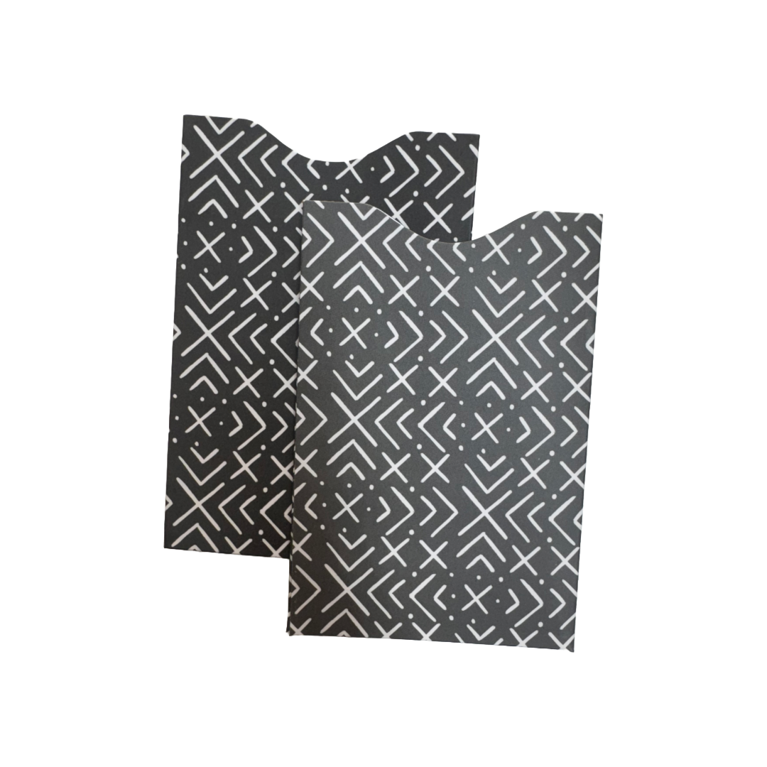 RFID Blocking Credit Card Sleeves (2 Pack)- Abstract Collection