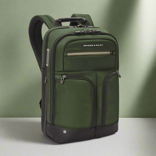 Briggs and Riley HTA Medium Expandable Laptop RFID Backpack (Free Monogram)- AK123X Hunter