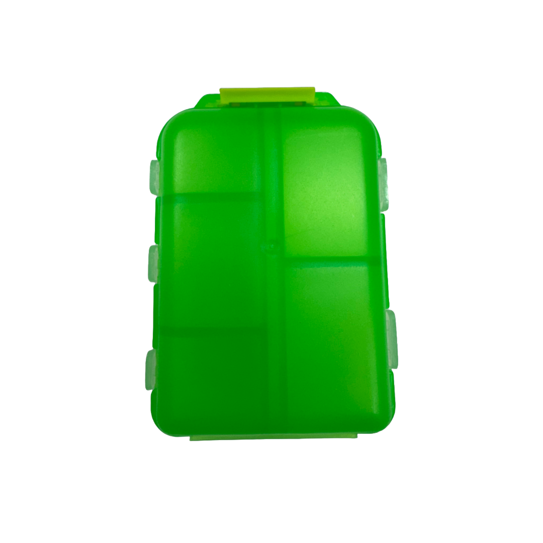 Small Snap Grid Pill Box Organizer Slime