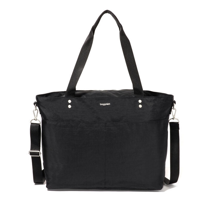 Baggallini RFID Carryall Laptop Tote/Crossbody Black