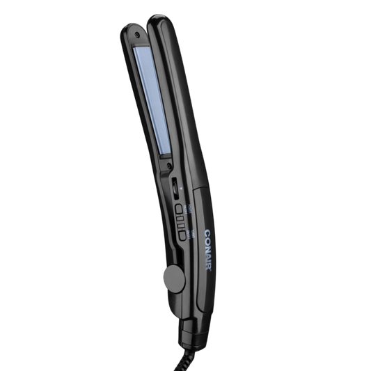 Conair® Instant Heat ¾-inch Ultra-Slim Dual Voltage Ceramic Flat Iron Black