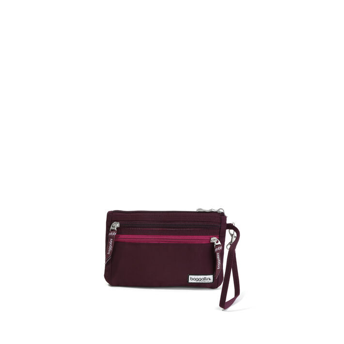 Baggallini RFID Currency Organizer Wallet Mulberry