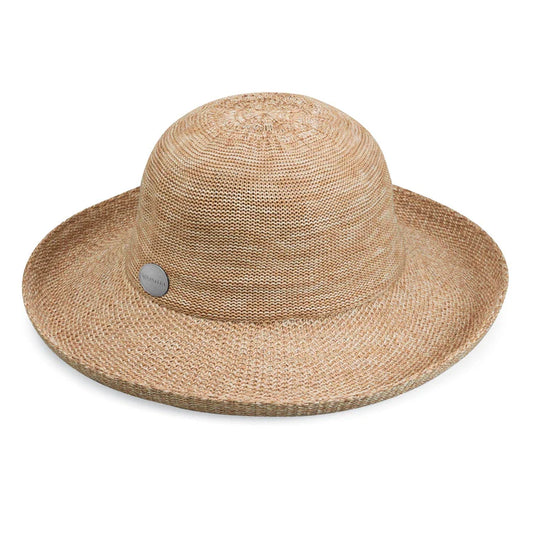 Wallaroo Packable Hat- Carkella Victoria UPF 50+ Mixed Camel Medium