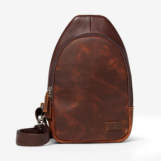Osgoode Marley Leather Cyrus Sling Bag- 4047 Espresso