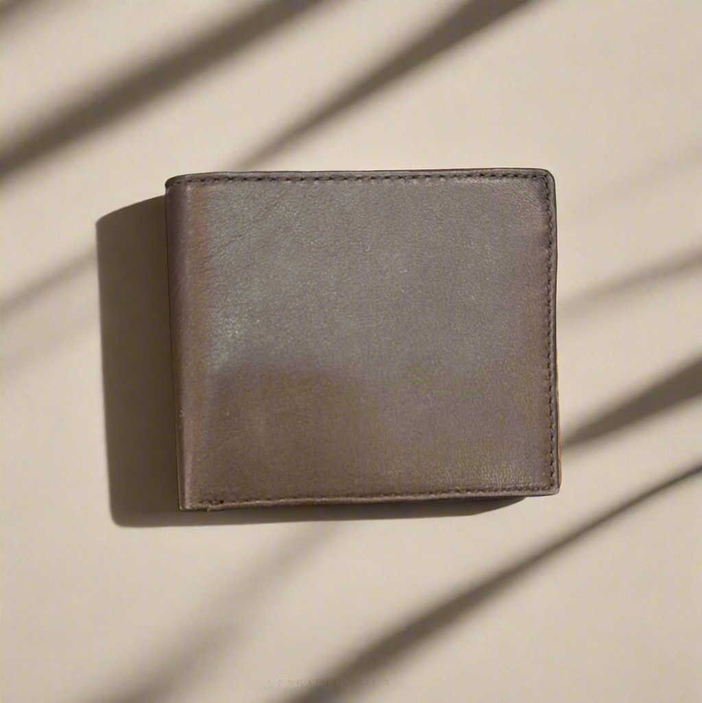 DK Leather RFID Bifold Wallet Brown