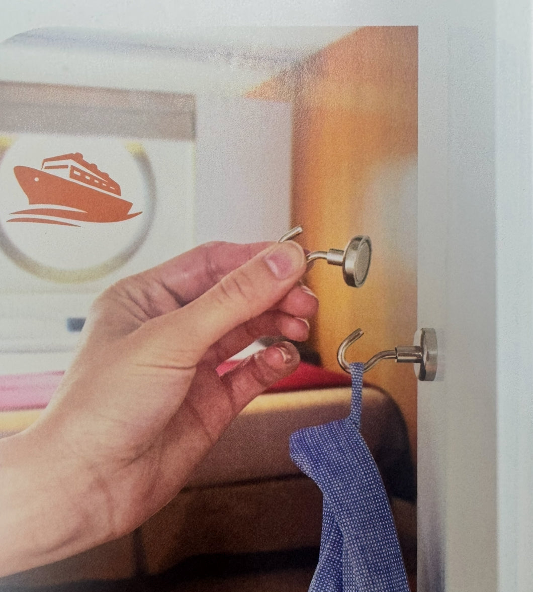 Smooth Trip Magnetic Cruise Hooks- 4 Pack Silver