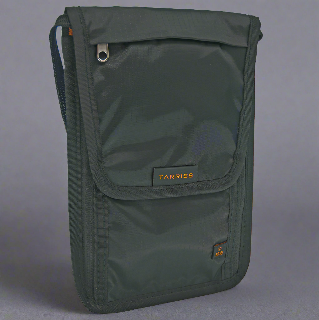 Tarriss Anti-theft Neck Wallet with RFID Protection Black