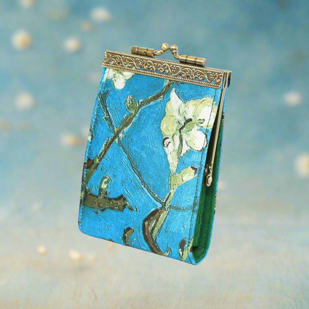 Cathayana RFID Accordian Card Wallet Artist- Van Gogh Almond Blossom