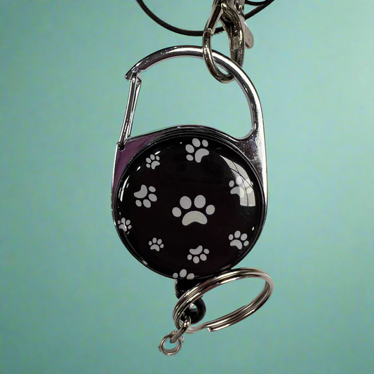 Cruise Ship Keycard Retractable Lanyard- Dogs Bulldog