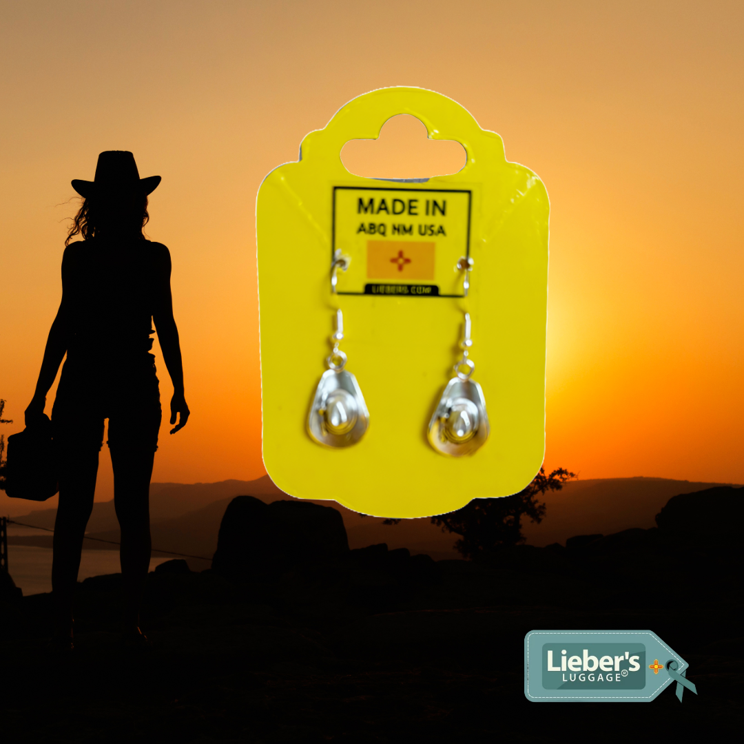 Lieber's Luggage® Lab- Earrings Handcrafted in ABQ NM Hats