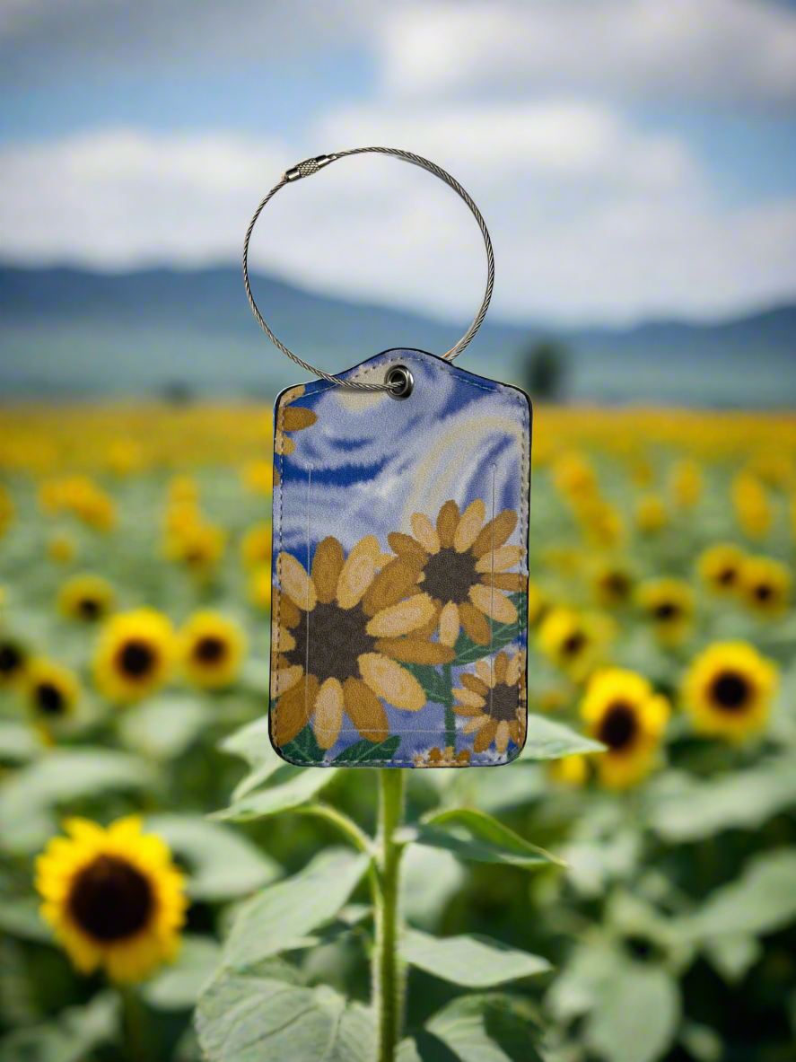 Luggage Tag- Floral Collection Sunflowers