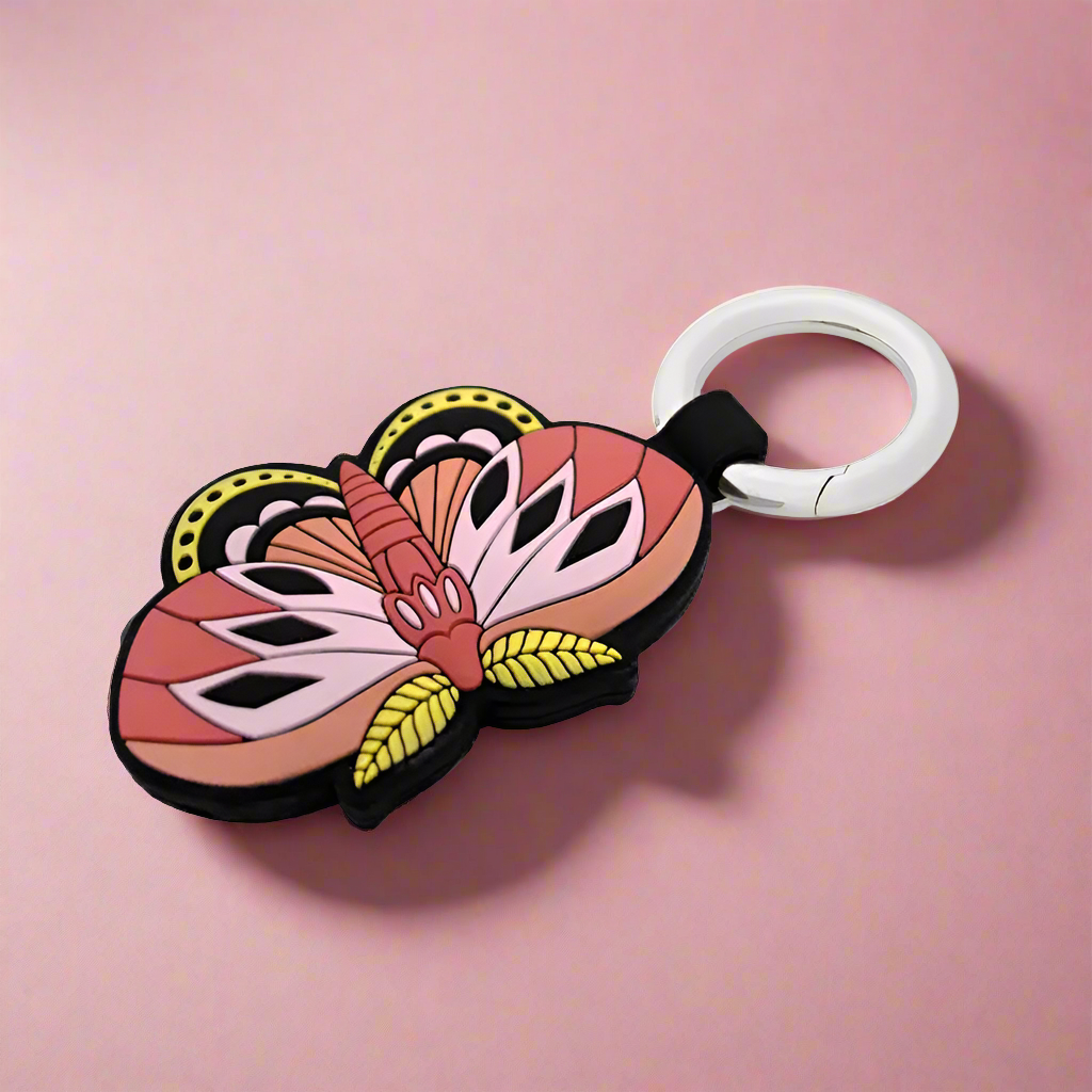 Bagnet Magnetic Bag Clip- Silicone Designs Flutter Dark