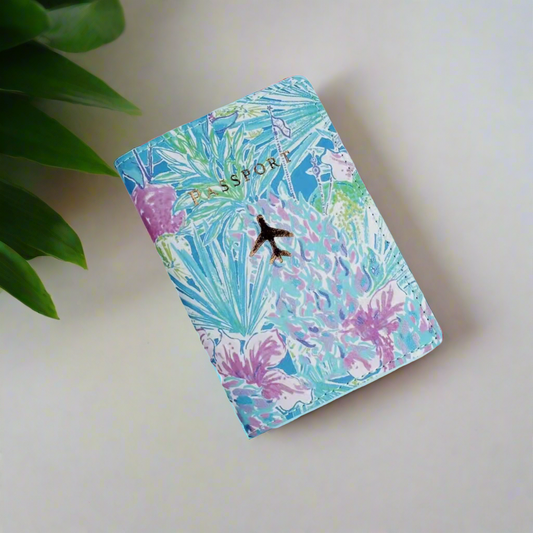 Simple Passport Cover- Tropics