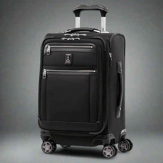 TravelPro Platinum® Elite Carry-On Softsided Expandable Business Plus Spinner- 4091880 Shadow Black