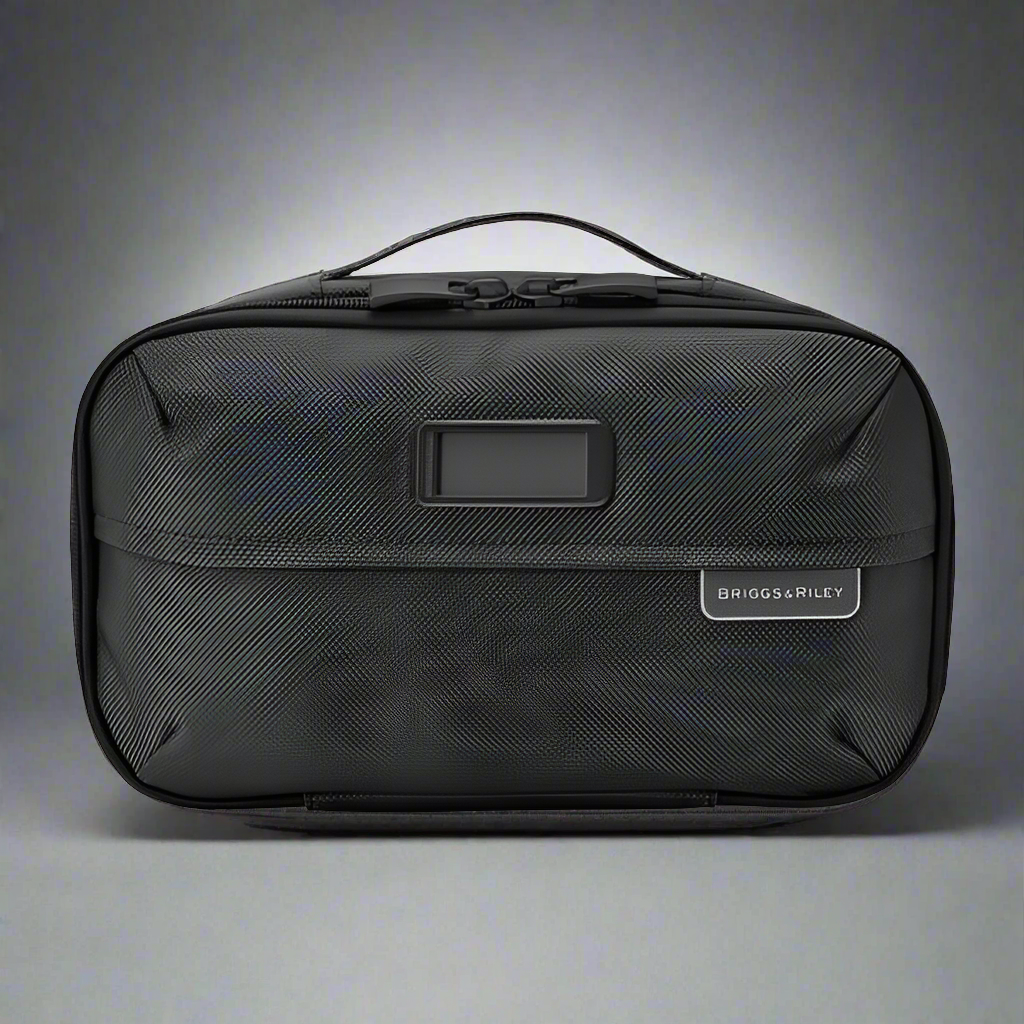 Briggs & Riley Baseline Expandable Essentials Toiletry Kit (Free Monogram)- BL115X Black