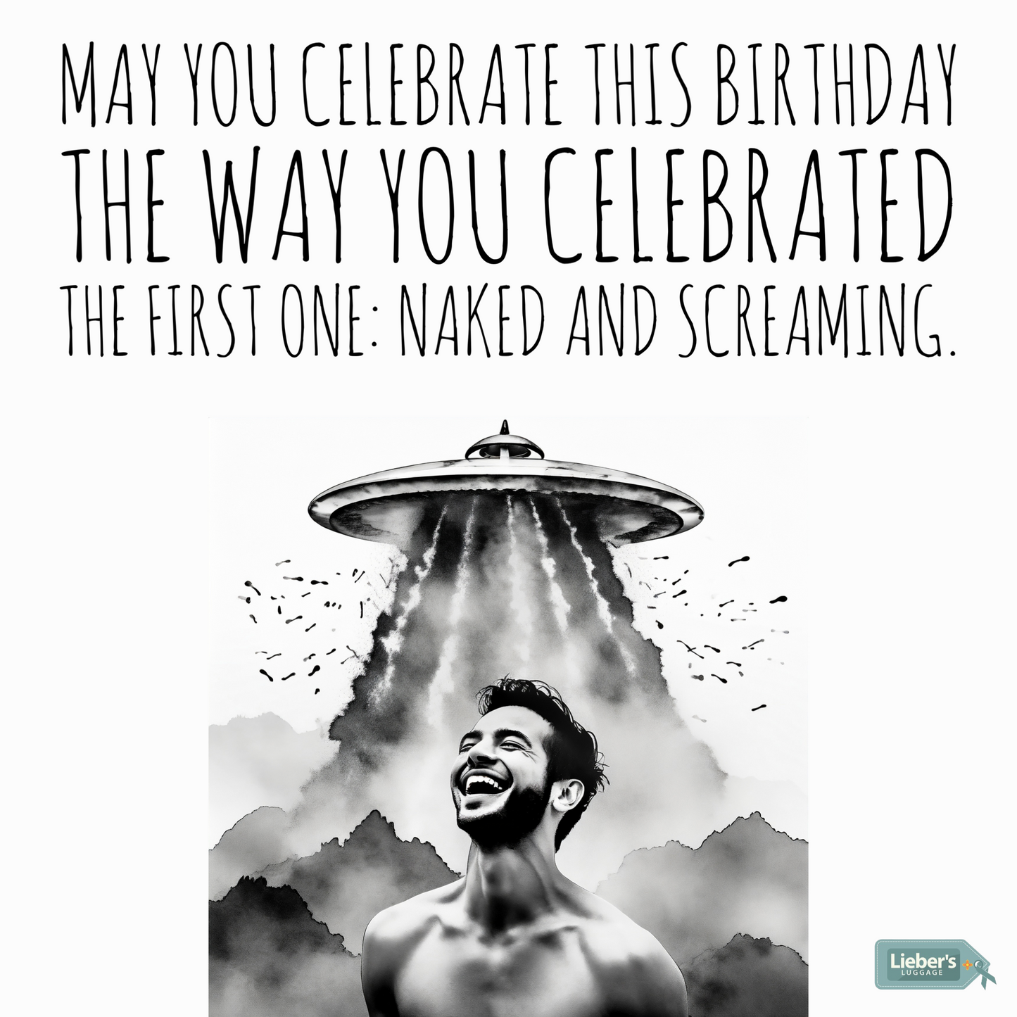 Lieber's Luggage® Greeting Cards UFO