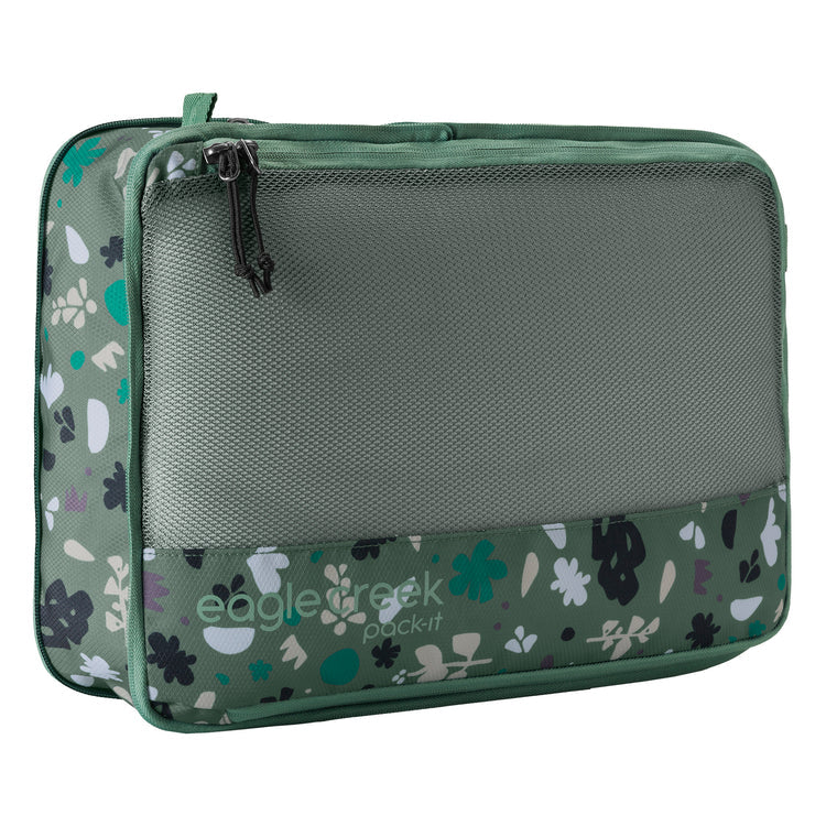 Eagle Creek Pack-It Reveal Compression Cube- Medium Roots and Shoots: Duck Green