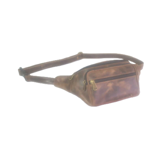 Distressed Leather Waist Pack Distressed