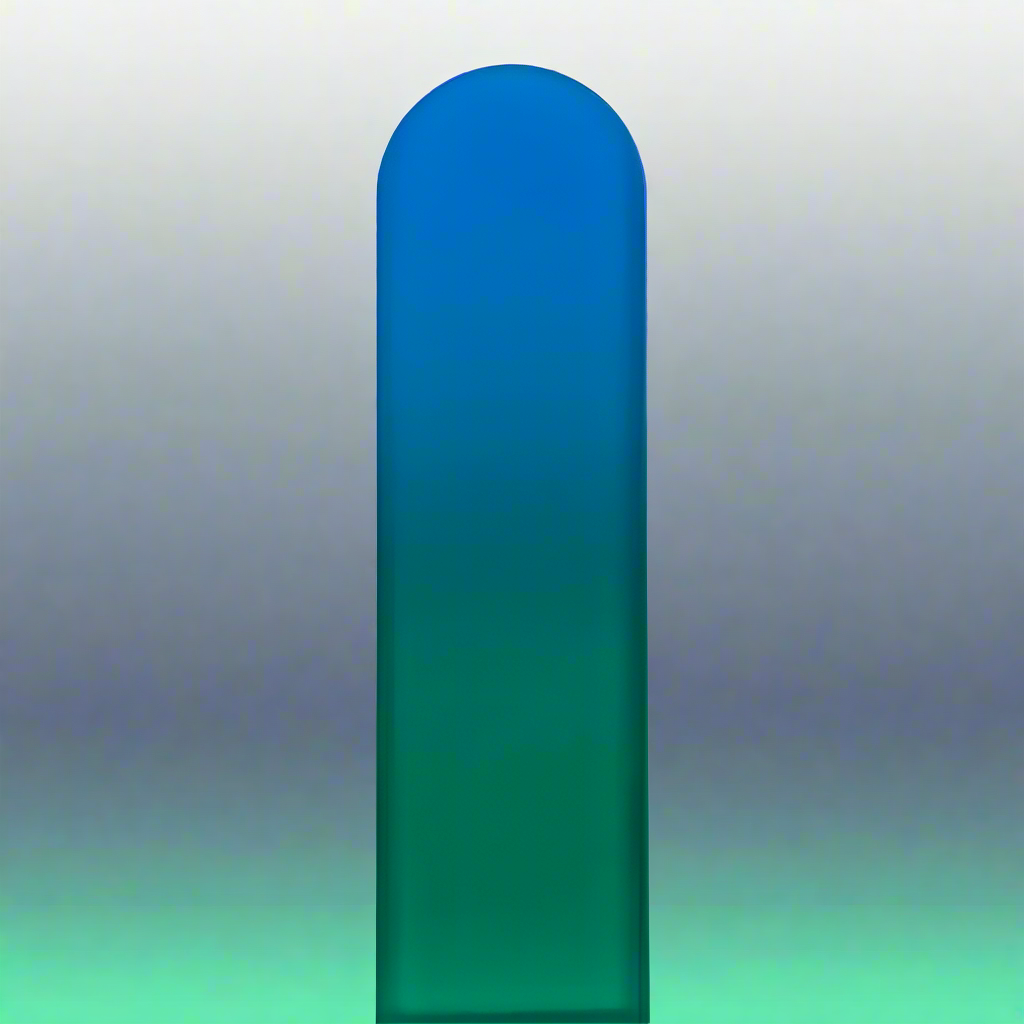 Czech Crystal Nail File - Size Large- Classy Color Collection Blue Green