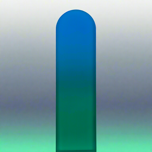 Czech Crystal Nail File - Size Large- Classy Color Collection Blue Green