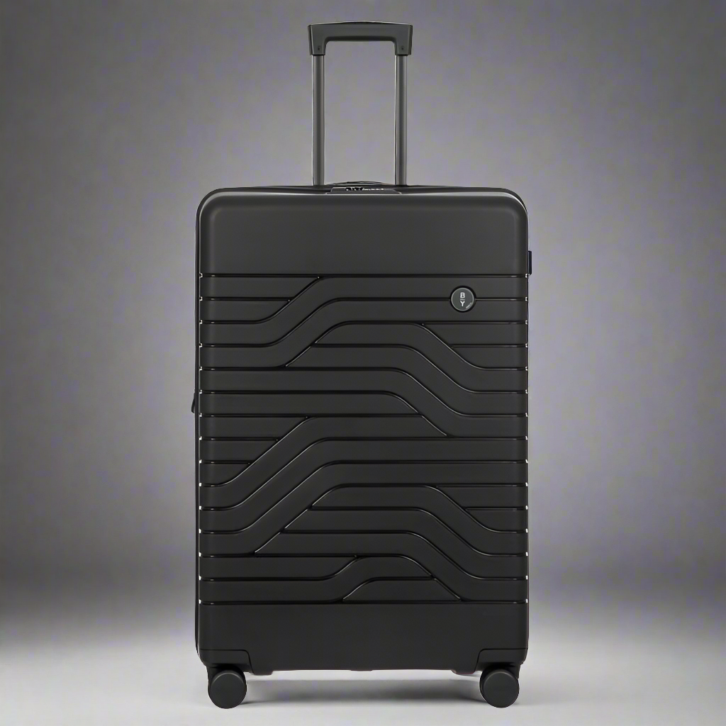 Bric's Ulisse 30" Large Checked Hardsided Expandable Spinner Black