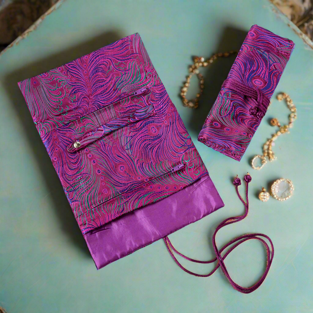 Cathayana Jewelry Rolls Peacock- Purple Blue