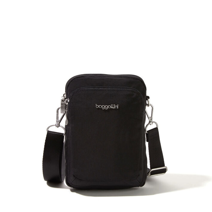 Baggallini Modern Everywhere Explorer RFID Crossbody Black